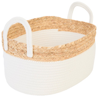 Thumbnail 2: AVA Ava Fiji Small Oval Double Handle Storage Basket 