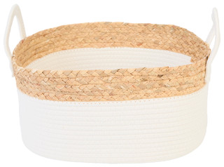 Thumbnail 1: AVA Ava Fiji Small Oval Double Handle Storage Basket 