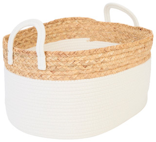 Thumbnail 2: AVA Ava Fiji Large Oval Double Handle Storage Basket 