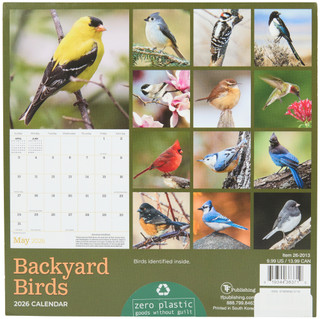 Thumbnail 2: TF Publishing TF Publishing Backyard Birds 2026 Mini Daily Calendar 