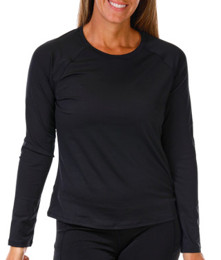 Thumbnail 1: RBX RBX Womens Active Long Sleeve Peached Interlock Top 