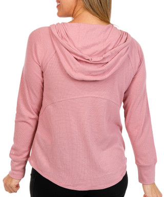 Thumbnail 3: DKNY DKNY Womens Mini Waffle Full Zip Hoodie 
