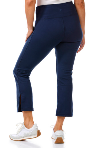 Thumbnail 2: Danskin Danskin Womens Crop Slit Flare Leggings 