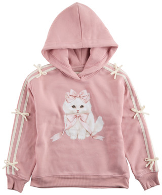 Thumbnail 1: No Comment No Comment Big Girls Fleece Cat Bows Hoodie 