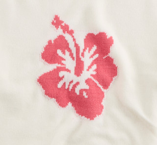 Thumbnail 2: No Comment No Comment Big Girls Long Sleeve Tropical Floral Sweater Top 