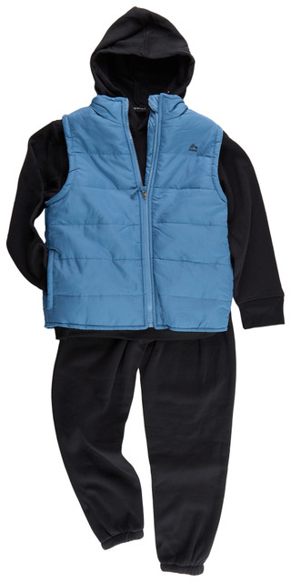 Thumbnail 1: RBX RBX Little Boys Active 3 Pc Hoodie Vest Set 