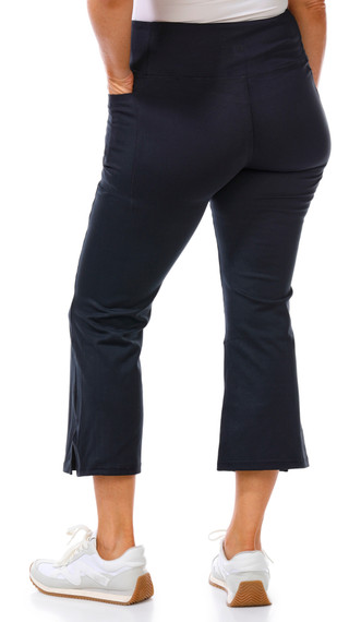 Thumbnail 2: Danskin Danskin Womens Crop Flare Capri Leggings 