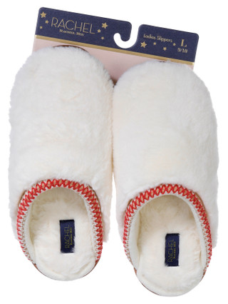 Thumbnail 1: RACHEL ROY Rachel Roy Womens Plush Faux Fur Embroidered Clog Slippers 
