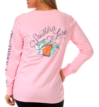 Thumbnail 1: Southern Lure Southern Lure Womens Long Sleeve Orange Fruit Top 