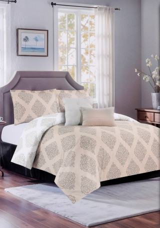 Thumbnail 2: THE COZY NOOK The Cozy Nook King Size 5 Pc Molly Linen Comforter Set 