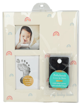 Thumbnail 1: Pearhead Pearhead Pink Rainbow Babybook 