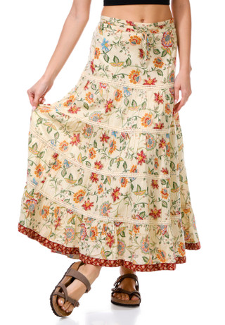 Thumbnail 1: BILA 77 Bila 77 Juniors Floral Tier Maxi Skirt 