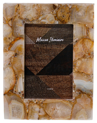 Thumbnail 1: Sagebrook Home Sagebrook Home 4x6 Tan Agate Picture Frame 