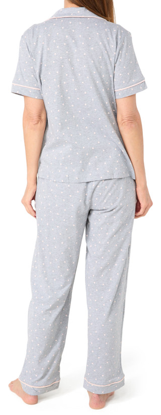 Thumbnail 2: POPPY & CLAY Poppy & Clay Womens 2 Pc Short Sleeve Pajama Pants Set 