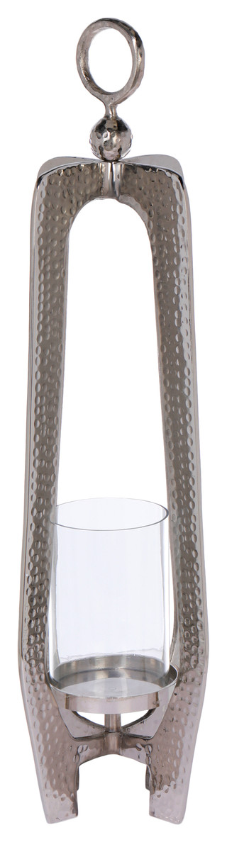 Thumbnail 1: THREE HANDS CORP. Three Hands Corp 22 in Hammered Metal Candle Lantern 