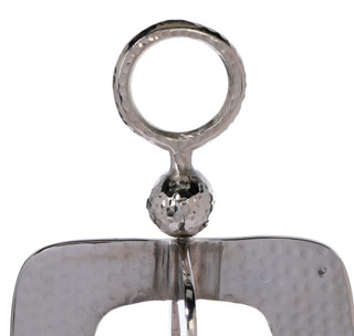 Thumbnail 2: THREE HANDS CORP. Three Hands Corp 17.5 in Hammered Metal Candle Lantern 