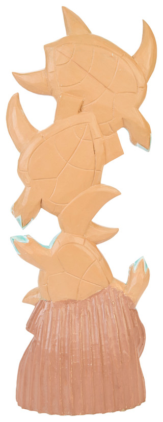 Thumbnail 2: Fancy That Fancy That 28 in Stacked Turtle Carving Home Accent 