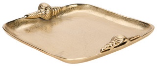 Thumbnail 2: THREE HANDS CORP. Three Hands Corp. Metal Shell Handle Decorative Tray 