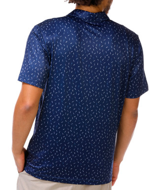 Thumbnail 2: Adidas Adidas Men's Allover Feather Print Golf Polo 