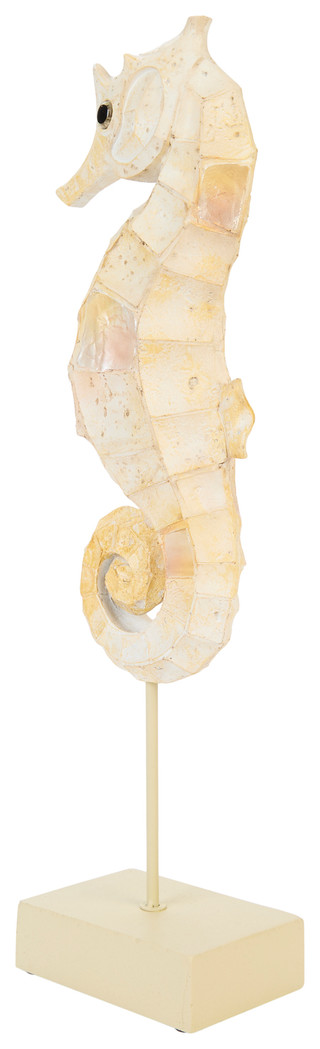 Thumbnail 3: Fancy That Fancy That 24 in Resin Capiz Seahorse Figurine 