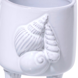 Thumbnail 3: Mud Pie 4 in Seashell Footed Ceramic Mug 