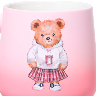 Thumbnail 2: Prima Design Prima Design Soft Touch Girl Bear University Ombre Mug 