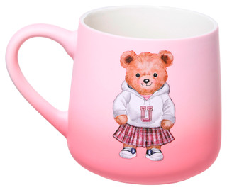Thumbnail 1: Prima Design Prima Design Soft Touch Girl Bear University Ombre Mug 