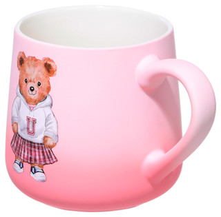 Thumbnail 3: Prima Design Prima Design Soft Touch Girl Bear University Ombre Mug 