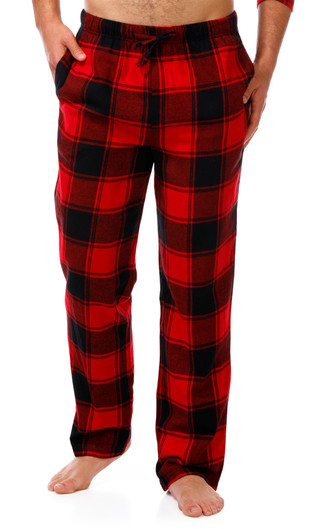 Thumbnail 2: Dockers Dockers Mens 2 Pc Flannel Long Sleeve Top Pants Pajama Set 