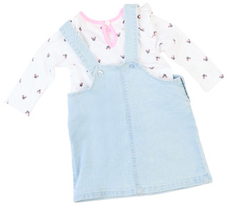 Thumbnail 3: Disney Disney Baby Girls 2 Pc Minnie Mouse Denim Dress Set 