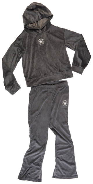 Thumbnail 1: Converse Converse Big Girls 2 Pc Hoodie and Flare Leggings Set 