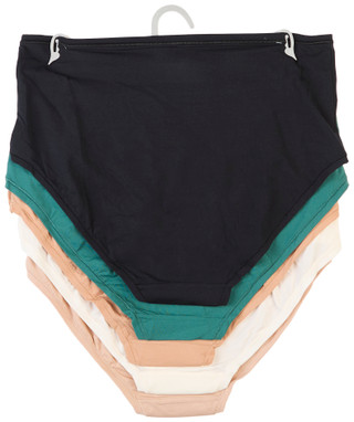 Thumbnail 2: ESSENTIALS Essentials Womens 5 Pk Flexible Fit Hi-Brief Panties 