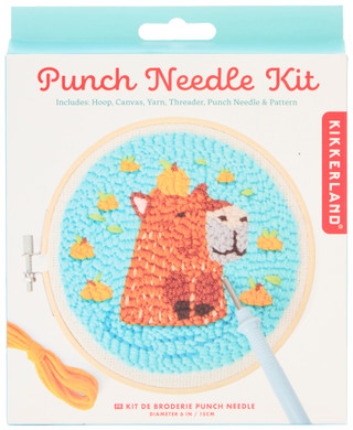 Thumbnail 1: Kikkerland Kikkerland Crafts Punch Needle Kit - Capybara 
