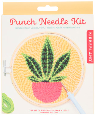 Thumbnail 1: Kikkerland Kikkerland Crafts Punch Needle Kit - Plant 