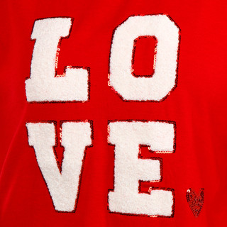 Thumbnail 3: Philosophy Philosophy Womens Chenille Love Patch Sweatshirt 