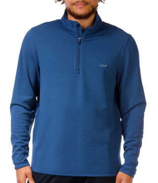 Thumbnail 1: GREG NORMAN Greg Norman Mens Long Sleeve Jacuqard 1/4 Zip Pullover 