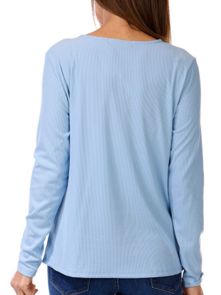 Thumbnail 3: ADRIENNE VITTADINI Adrienne Vittadini Womens Long Asymmetrical Ring Neck Top 