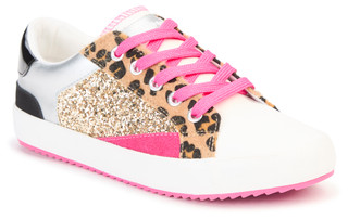 Thumbnail 1: BALLOONS Balloons Girls Glitter Animal Print Lace Sneakers 