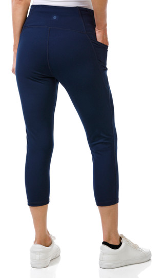 Thumbnail 3: Danskin Danskin Womens Active Contour Capri Leggings 