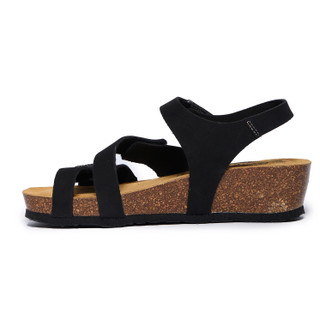 Thumbnail 2: PLAKTON Plakton Womens Platform Ash Wedge Sandals 