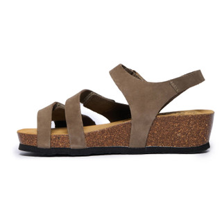 Thumbnail 3: PLAKTON Plakton Womens Platform Ash Wedge Sandals 