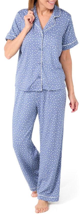 Thumbnail 1: SINCERELY JULES Sincerely Jules Womens 3 Pc Dots Pajama Pants & Shorts Set 