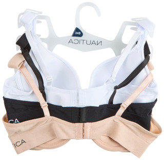 Thumbnail 2: Nautica Nautica Womens 3 Pk Seamless Underwire T-Shirt Bras 