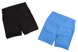 Thumbnail 1: 90 Degree 90 Degree Womens 2 Pk Ribbed Everyday Bike Shorts 