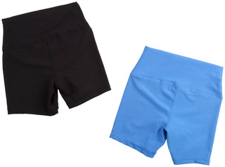 Thumbnail 2: 90 Degree 90 Degree Womens 2 Pk Ribbed Everyday Bike Shorts 