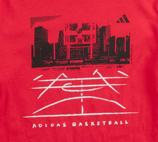 Thumbnail 2: Adidas Adidas Big Boys Active Basketball Memories T-Shirt 