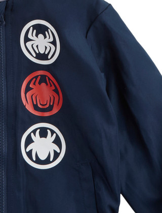 Thumbnail 3: Marvel Marvel Toddler Boys Spiderman Hoodie Eyes Full Zip Jacket 