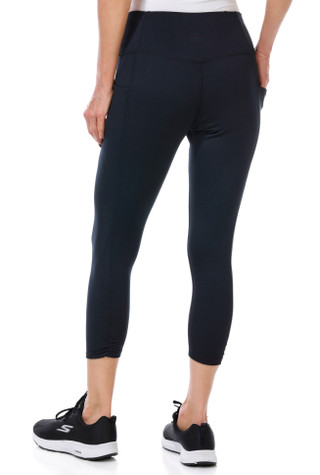 Thumbnail 3: Danskin Danskin Womens High Waist Ruched Hem Capri Leggings 