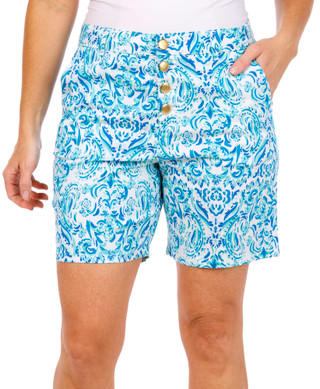 Thumbnail 1: Stella Parker Stella Parker Womens Print Button Front Shorts 