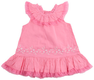 Thumbnail 2: Habitual Habitual Baby Girls Embroidered Ruffle Dress 